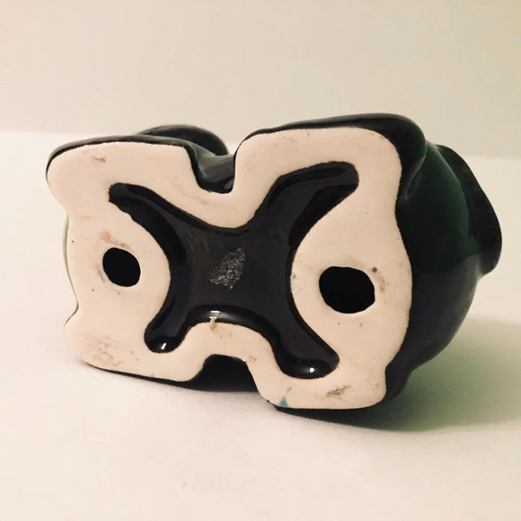 Vintage Cow Figurine  5 Inch Long Ceramic Figure Chip on Ear - Picture 10 of 15